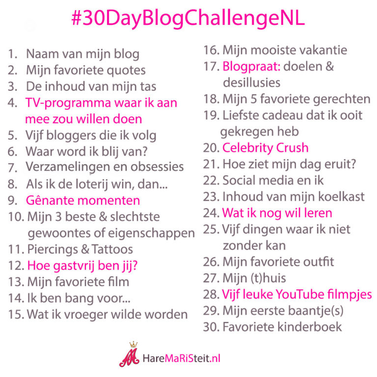 #30dayblogchallengeNL